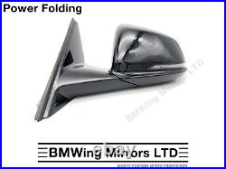 Bmw 1 F40 Left Passenger Side Door Wing Mirror / 5 Pin Power Folding / Black 475