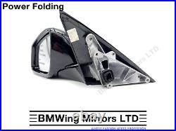 Bmw 1 F40 Left Passenger Side Door Wing Mirror / 5 Pin Power Folding / Black 475