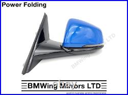 Bmw 1 F40 Left Passenger Side Door Wing Mirror 5 Pin Power Folding Misano Blue