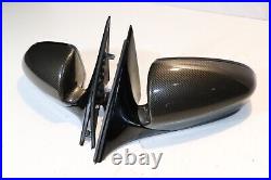 Bmw 5 Series F10 M5 Power Folding Carbon Wing Mirror Blind Spot 3 Pin