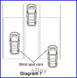 Car Mirror Radar Detector Tools Microwave Blind Spot Monitoring Driving Security