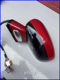 Citroen DS4 Mk1 10-18 N/S Left Powerfold Mirror LKR Red Blind Spot + Puddle