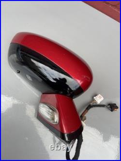 Citroen DS4 Mk1 10-18 O/S Right Powerfold Mirror LKR Red Blind Spot + Puddle