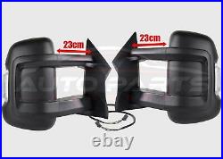Citroen Relay Long Arm Wing Mirror Manual Complete Set Right O/S Left N/S 06 On