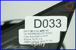 D033 W207 C207 MERCEDES 10-16 E CLASS RIGHT DOOR MIRROR With BLIND SPOT BLACK