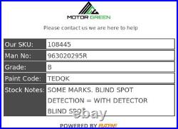 Dacia Jogger 2024 Wing Door Mirror Left Side Bronze Electric Blind Spot