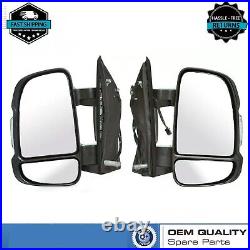 Door Mirror Pair With Electric Heated Temp Sensor Fits Citroen Relay 2006-2024