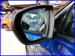 Door Mirror Vauxhall Grandland X Left Black Gloss Powerfold/blind Spot Alert