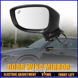 Door Wing Mirror Left Side For Mazda CX-5 CX5 2015-2017 Blind Spot Power Fold 1x