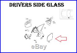 Driver Side Mirror Glass With Blind Spot Assist For Mercedes Benz C Class USED