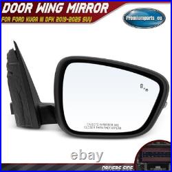 Electric Door Wing Mirror Drivers Side for Ford Kuga 2019-2025 Heated Blind Spot