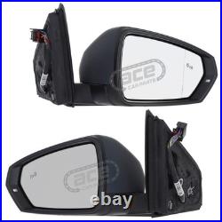 Electric Power Folding Wing Mirrors VW Polo Mk6 2017-2021 Blind Spot Indicators