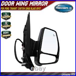 Electric Wing Mirror Drivers Side for Ford Transit Custom V362 Blind Spot Primed