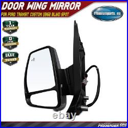 Electric Wing Mirror Passenger Side for Ford Transit Custom Blind Spot Primed