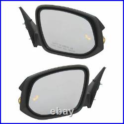 Exterior Power Heated Mirror with Blind Spot Detection & Turn Signal Pair for SUV
