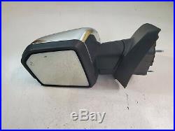 FORD F-150 SIDE VIEW MIRROR DRIVER'S LEFT CHROME WithCAMERA BLIND SPOT POWER FOLD