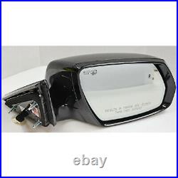 Factory Side View Door Mirror Blind DIM Heated Camera RH Black For Gensis + G80