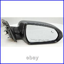 Factory Side View Door Mirror Blind Spot RH Right Gray For Hyundai Elantra