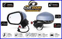 Fit Ford Fiesta MK8 2017-2024 Left Wing Mirror Electric Heated Power Fold Primed