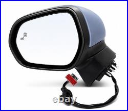Fit Ford Fiesta MK8 2017-2024 Left Wing Mirror Electric Heated Power Fold Primed