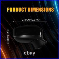 Fit Mazda CX-5 2017-22 Gloss Black Door Wing Mirror Heated Electric Right Front