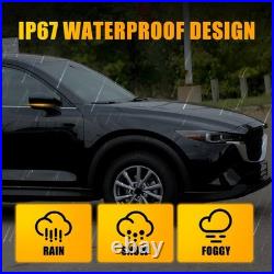 Fit Mazda CX-5 2017-22 Gloss Black Door Wing Mirror Heated Electric Right Front