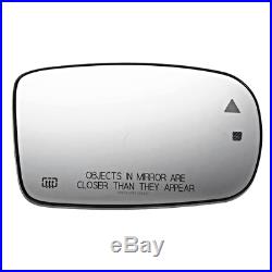 Fits 11-18 Charger Right Pass Mirror Glass Heated, Blind Spot Detect withHolder OE