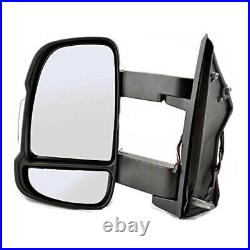 Fits FIAT DUCATO 2006-2024 UK Left Side Electric Mirror Unit Long Arm 23.5cm