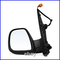 Fits Vauxhall Vivaro 2020-2025 Left Side Electric Door Wing Mirror Unit Black