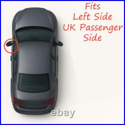 Fits Vauxhall Vivaro 2020-2025 Left Side Electric Door Wing Mirror Unit Black