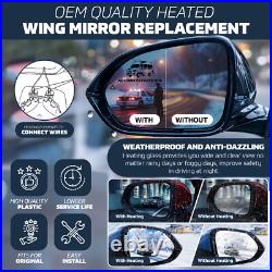 Fits Vauxhall Vivaro 2020-2025 Left Side Electric Door Wing Mirror Unit Black
