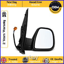 Fits Vauxhall Vivaro 2020-2025 Right Side Electric Door Wing Mirror Unit Black