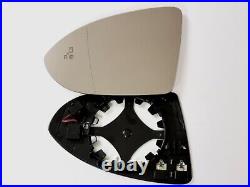 Fits Vw Golf Mk7 2012-20 Wing Mirror Glass Blind Spot Lane Assistant Heated Left