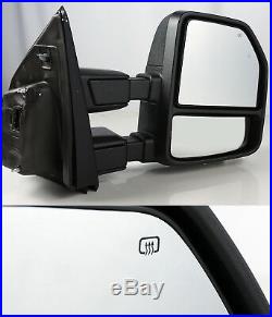 For 17-18 F250/f350 Power/heat/signal/blind Spot/spotlight Chrome Towing Mirrors