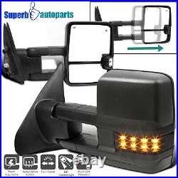 For 2007-2020 Toyota Tundra Power Heat Blind Spot Tow Mirrors+Smoke LED Signal