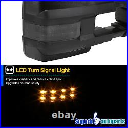 For 2007-2020 Toyota Tundra Power Heat Blind Spot Tow Mirrors+Smoke LED Signal
