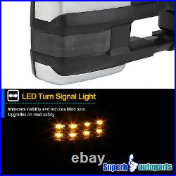For 2007-2021 Tundra Power Heated Tow Mirrors+Smoke LED Signal+Blind Spot