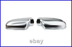 For Audi A5 RS5 B8 Alloy Matt Wing Mirror Door Caps Cover Trim Case Housing S