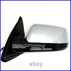 For CHEVY SUBURBAN TAHOE GMC YUKON 15-20 Driver Side Mirror Chrome Power Heated