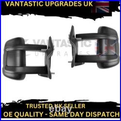 For Citroen Relay, 2006-on, Long Arm, Heated, Electric Full Door Mirror, 1 Pair