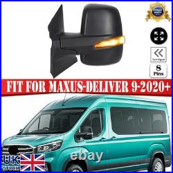 For Maxus Deliver 9 2020+ Left Side Door Mirror Electric Heated With Blind Spot UK