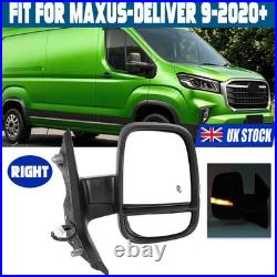 For Maxus Deliver 9 Right Driver Wing Mirror Electric Heated With Blind Spot 2020+