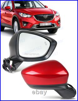 For Mazda CX-5 2012-2014 Door Wing Mirror Blind Spot Monitoring 9Wires Red RIGHT