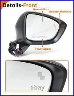 For Mazda CX-5 2012-2014 Door Wing Mirror Blind Spot Monitoring 9Wires Red RIGHT