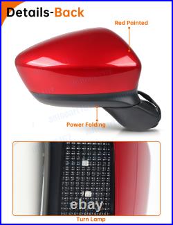 For Mazda CX-5 2012-2014 Door Wing Mirror Blind Spot Monitoring 9Wires Red RIGHT