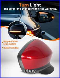 For Mazda CX-5 2012-2014 Door Wing Mirror Blind Spot Monitoring 9Wires Red RIGHT