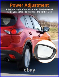 For Mazda CX-5 2012-2014 Door Wing Mirror Blind Spot Monitoring 9Wires Red RIGHT
