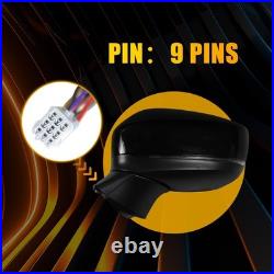 For Mazda CX-5 2017-2022 Black Door Wing Mirror Heated Electric 9Wires Left 2x