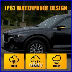 For Mazda CX-5 2017-2022 Black Door Wing Mirror Heated Electric 9Wires Left 2x