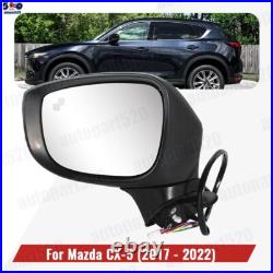 For Mazda CX-5 2017-2022 Black Door Wing Mirror Heated Electric 9Wires Left UK